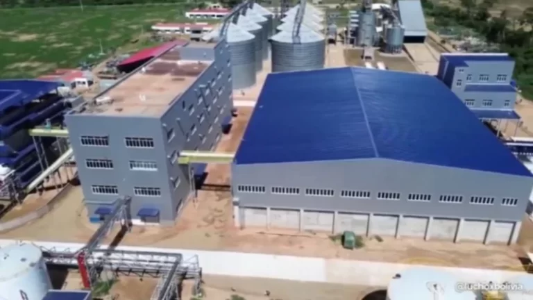 Luis Arce inaugura Planta de Transformación de Subproductos de Soya en San Julián