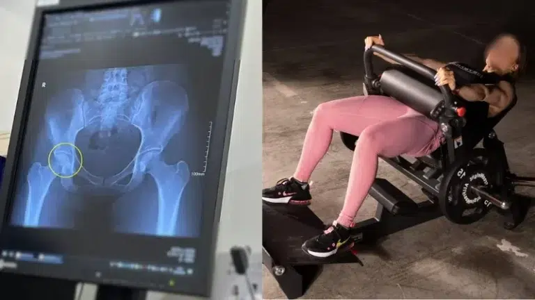 Joven sufre fractura de cadera tras hacer un ejercicio para fortalecer glúteos en el gimnasio