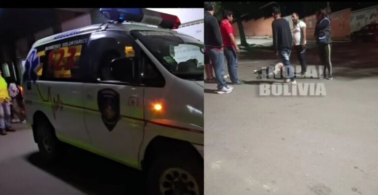 Tarija: Ciclista resulta herido tras chocar contra un vehículo